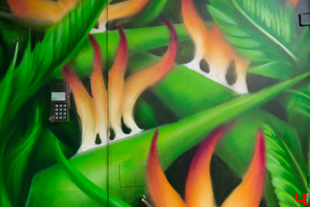 Красивых граффити во Владимире стало больше. В Добром реализуют проект “Цветные чувства”, и в его рамках создали более 10 рисунков