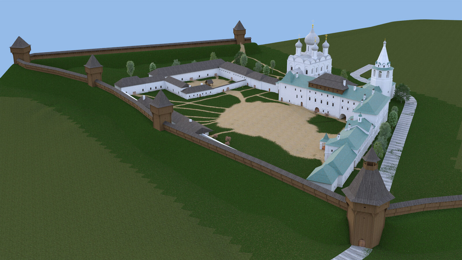 Обзор экскурсии по Суздальскому кремлю в очках виртуальной реальности