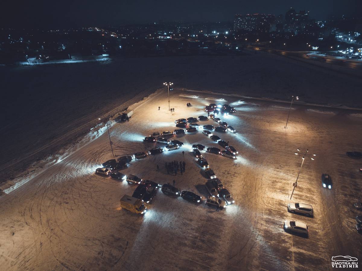 Флешмоб автолюбителей во Владимире