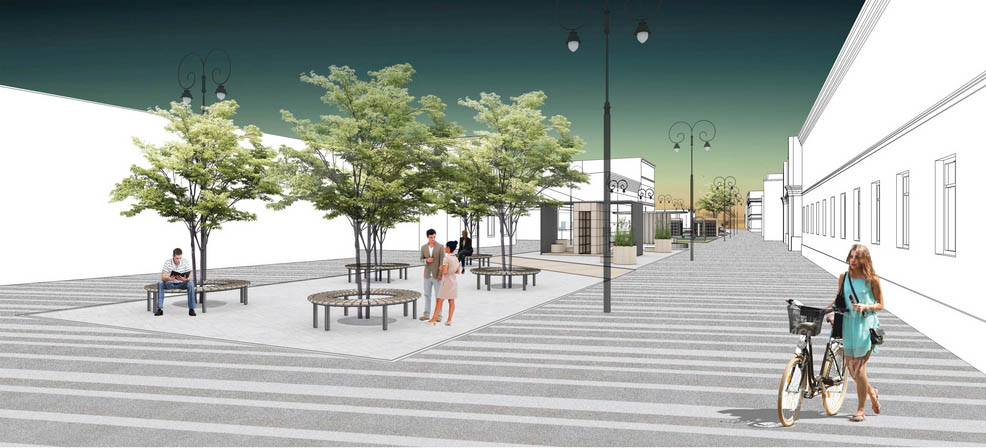 Как будет выглядеть пешеходная улица на Девической?