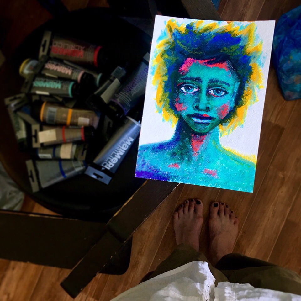 Журналист Валентина Ивакина рассказывает о своем хобби - рисовании. В 2018 году на втором «Арт-Субъекте» она рисовала картину 12 часов