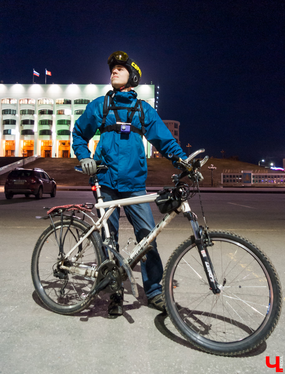Ночной тест-драйв велодорожек во Владимире