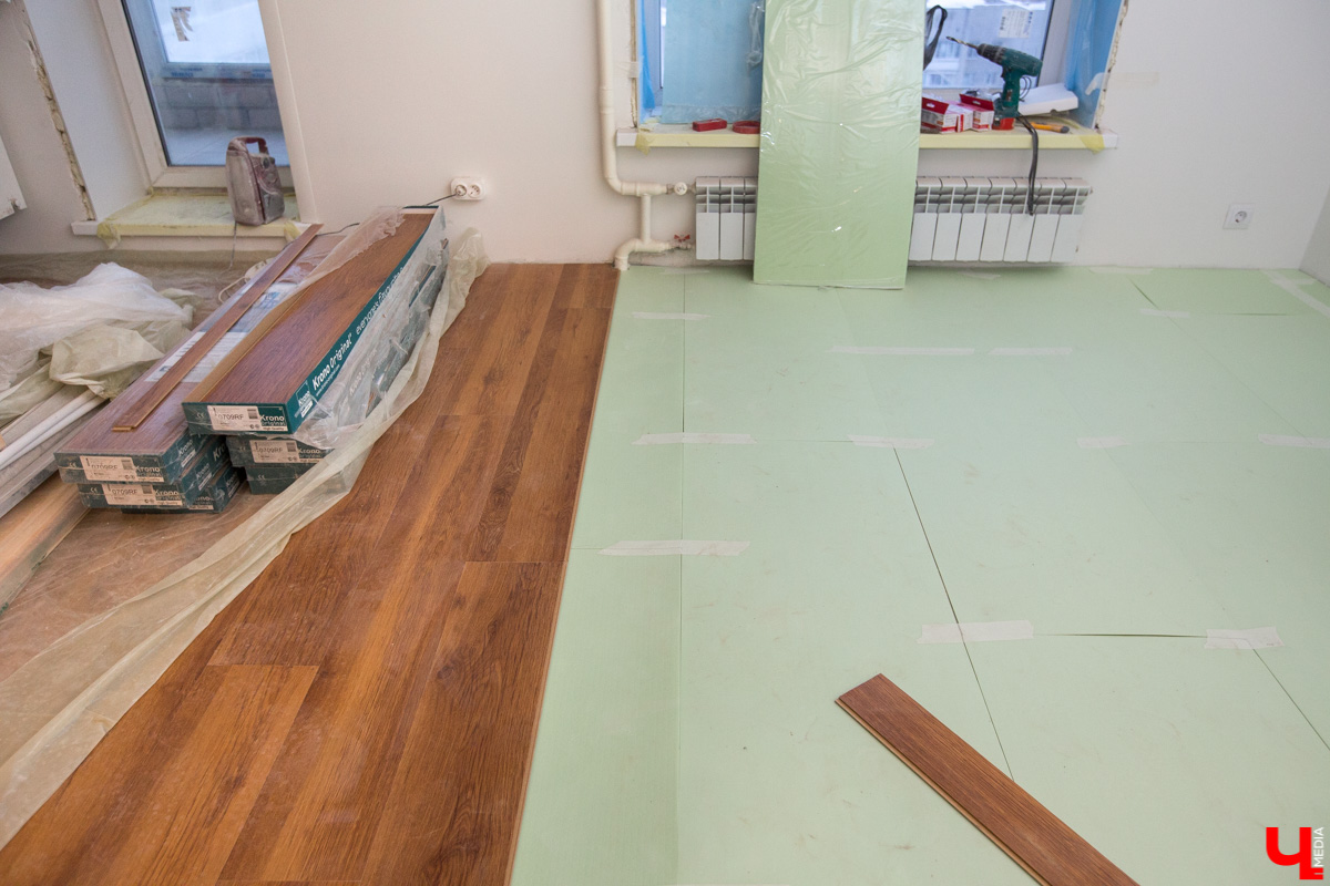 Монтаж ламината