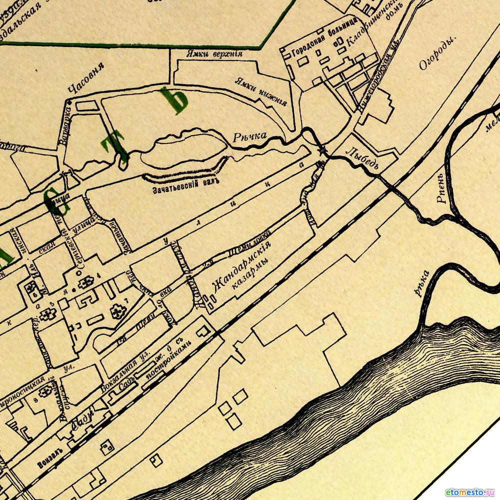 План губернского города Владимира 1899 года