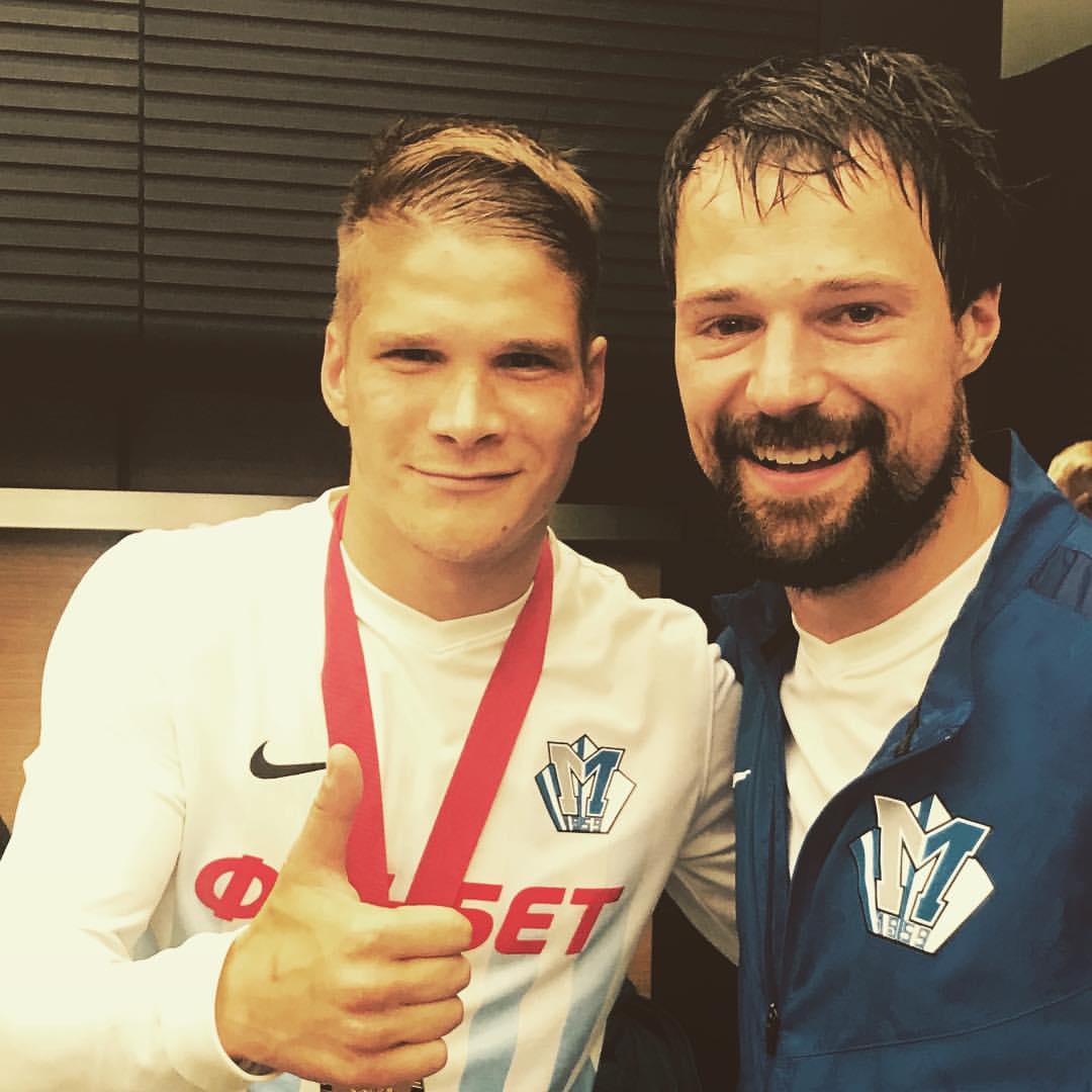 Дмитрий Агапцев на съёмках фильма "Тренер"