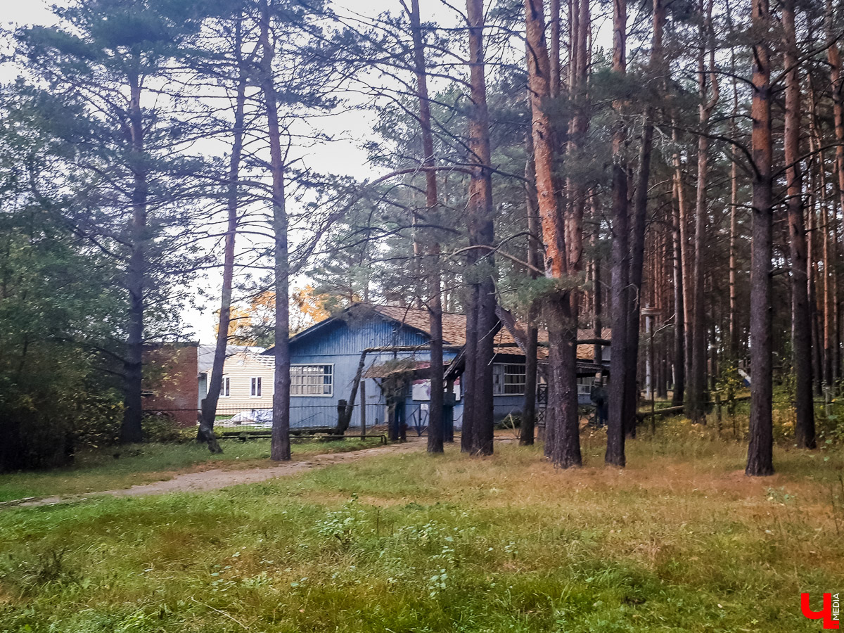 В лесу в Суздальском районе мы случайно набрели на пионерский лагерь “Юность”, который несколько лет простоял заброшенным. Мародеры до него не добрались, а потому постройки остались целыми