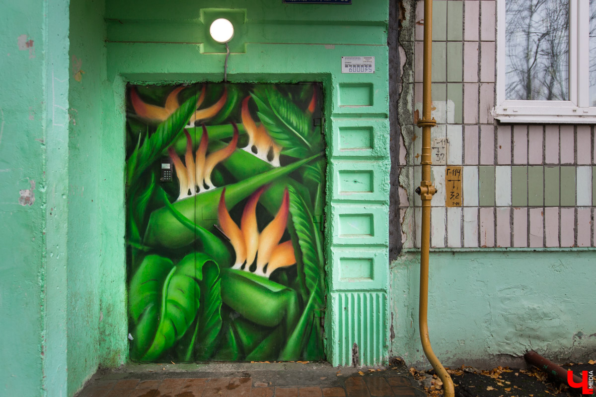 Красивых граффити во Владимире стало больше. В Добром реализуют проект “Цветные чувства”, и в его рамках создали более 10 рисунков