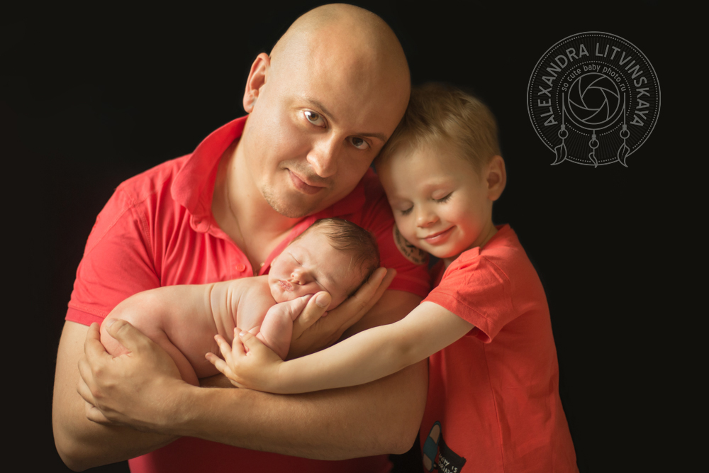 новорожденный с папой
