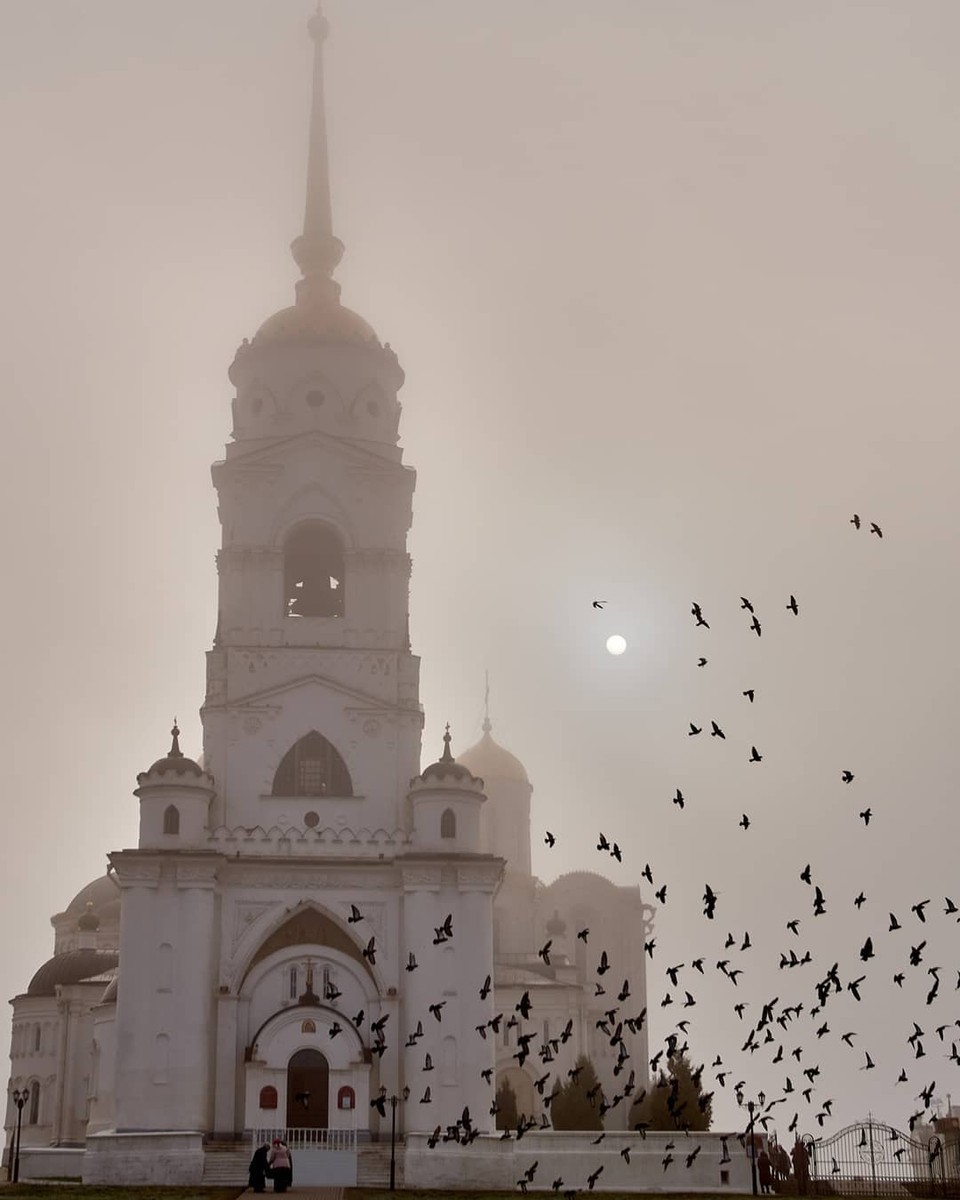 Во Владимире вот уже несколько дней подряд стоит туман. Мы собрали 10 самых интересных фотографий, которые сделали в эту погоду горожане