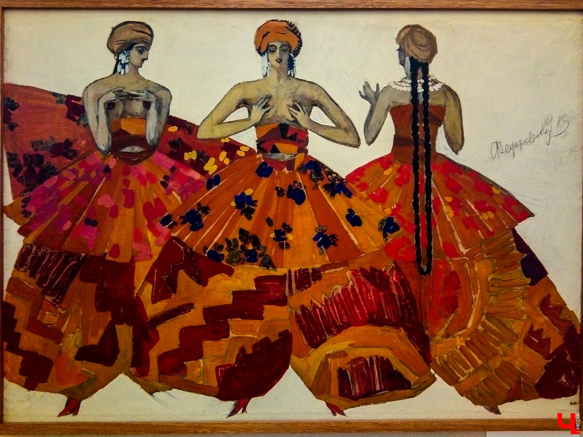 Петербургские музейщики показали в музее “Палаты” подлинные эскизы костюмов и декораций для театров, сделанные художниками 19 века