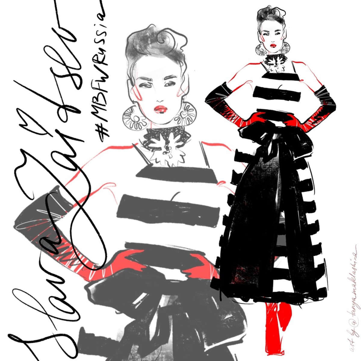 Владимирский иллюстратор Татьяна Маклашина рассказала о своём участии в Неделе моды в Москве