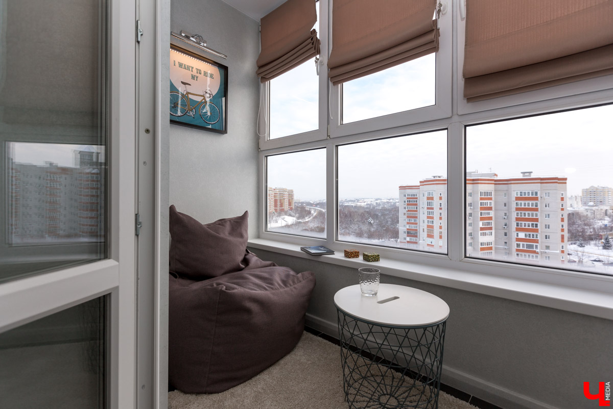 Дизайн интерьера в однокомнатной квартире по проекту Марии Мухаевой