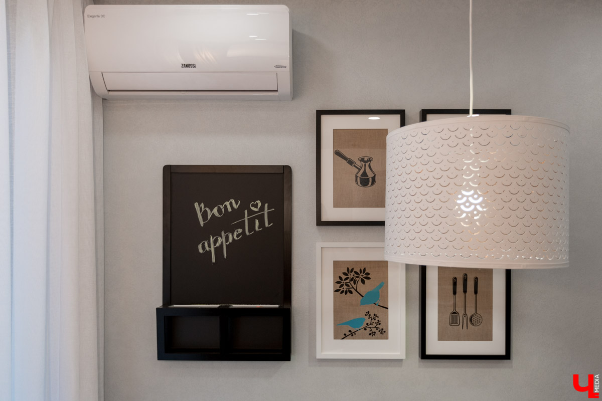 Дизайн интерьера в однокомнатной квартире по проекту Марии Мухаевой