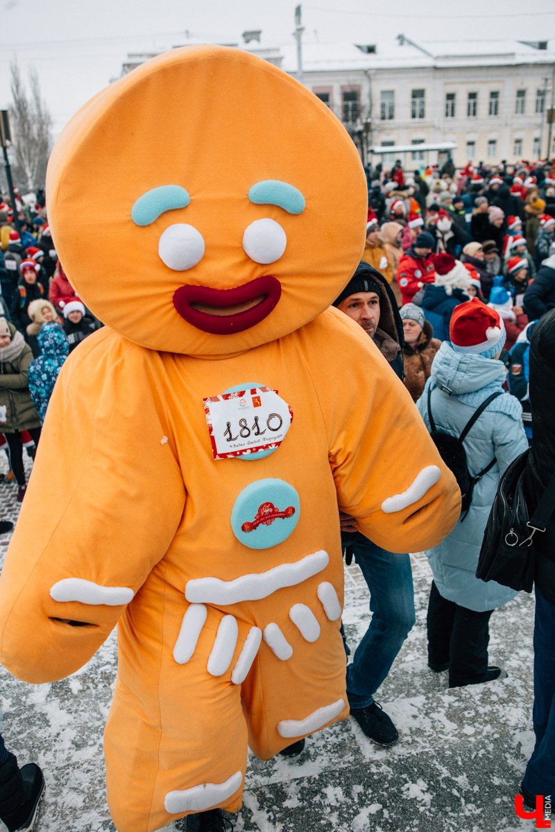 13 января во Владимире прошел VIII забег Дедов Морозов в центре города. В нем приняли участие больше 3 тысяч человек