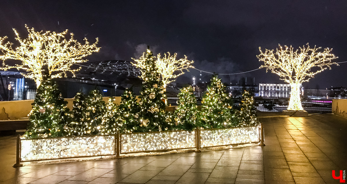 Прогулка по зимнему парку “Зарядье” в Москве