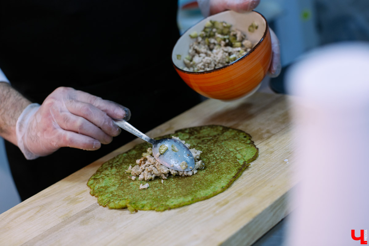 Рецепт зеленых блинов к Масленице от шеф-повара ресторана