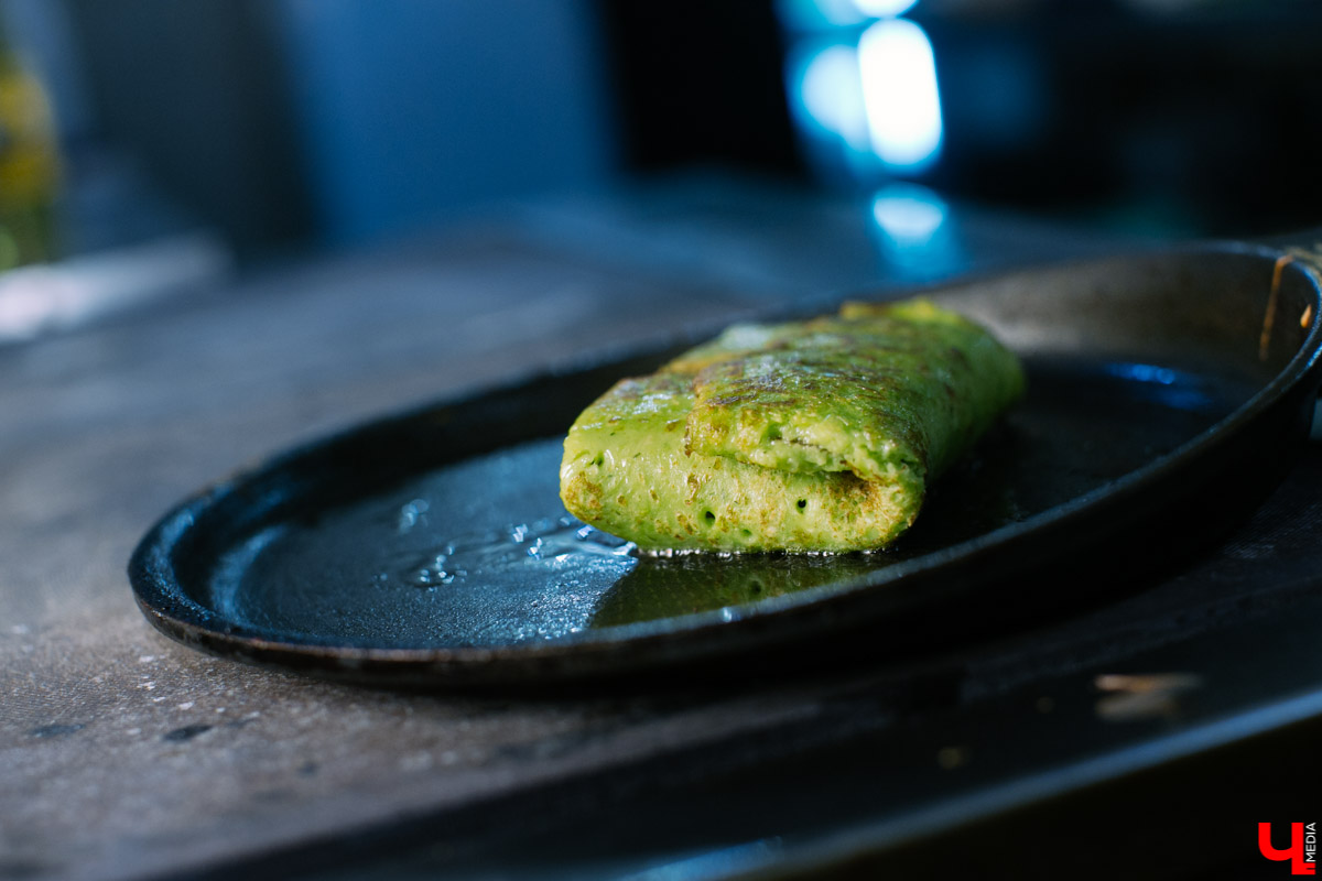 Рецепт зеленых блинов к Масленице от шеф-повара ресторана