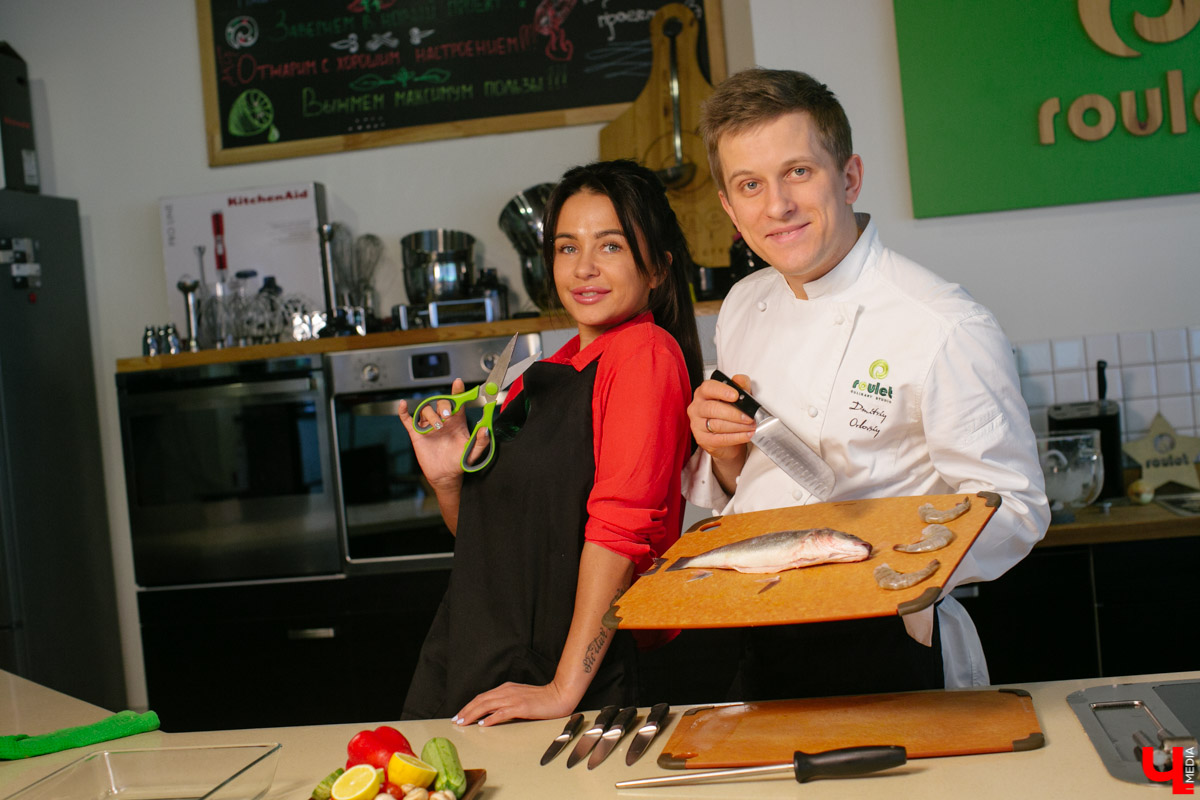 «Девушка года» по версии «Ключ-Медиа» и мастер-шеф Roulet устроили кулинарный поединок с сибасом