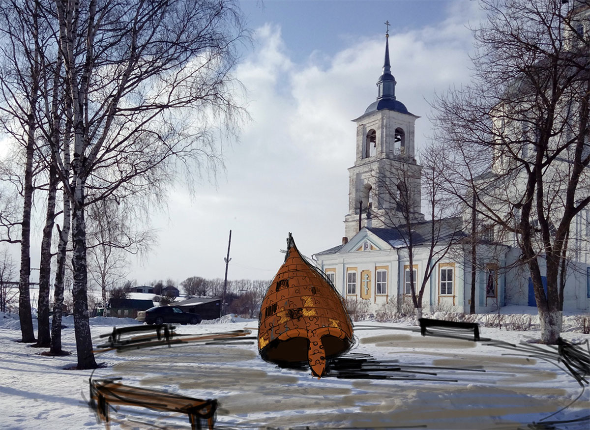 Скоро на сайте проекта “Культурный след” начнется голосование за эскизы для арт-объектов. Сейчас предложены 4 варианта для “Лыковского шишака” - памятника, который планируют установить в Юрьев-Польском районе