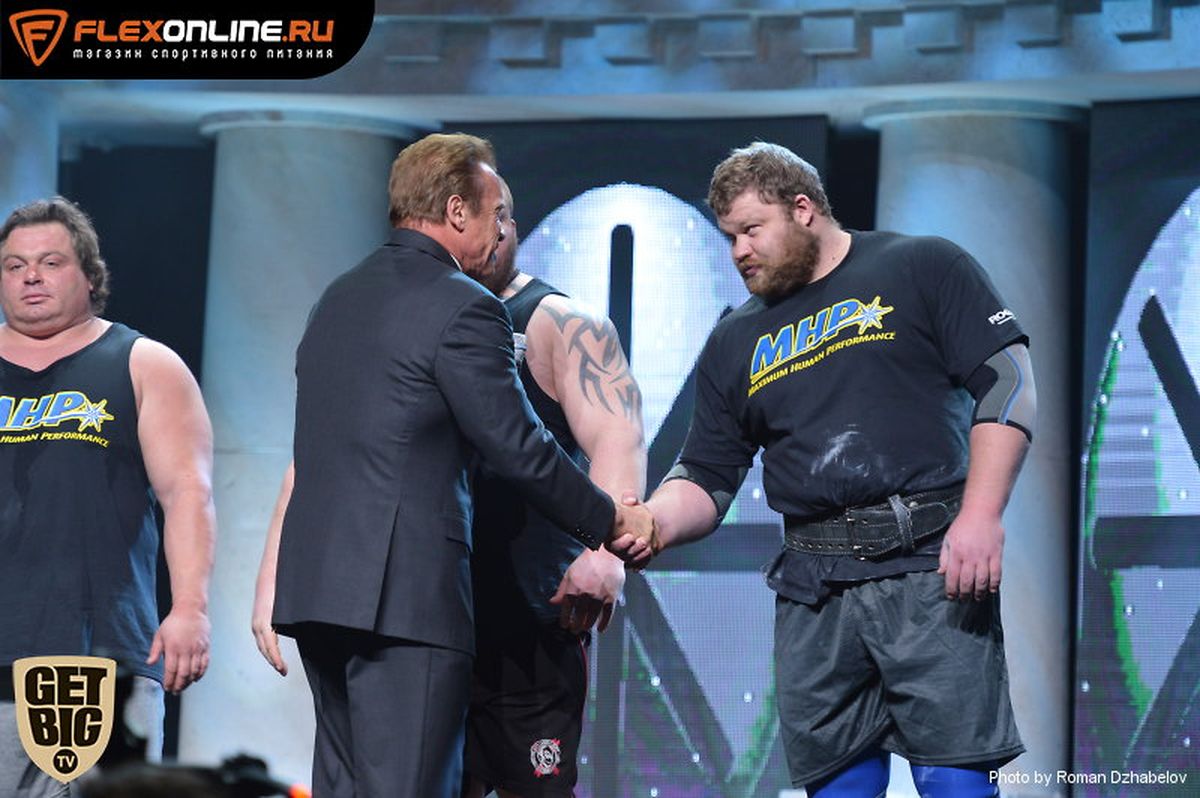 Александр Лысенко с Арнольдом Шварценеггером