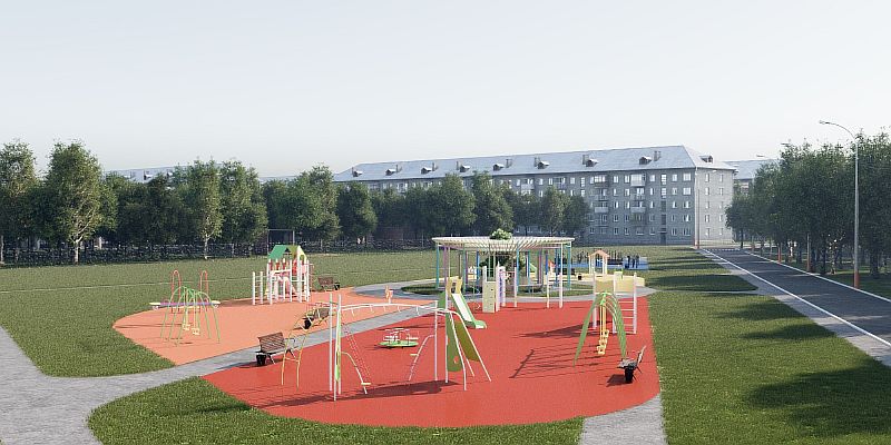 Проект сквера в микрорайоне Южный