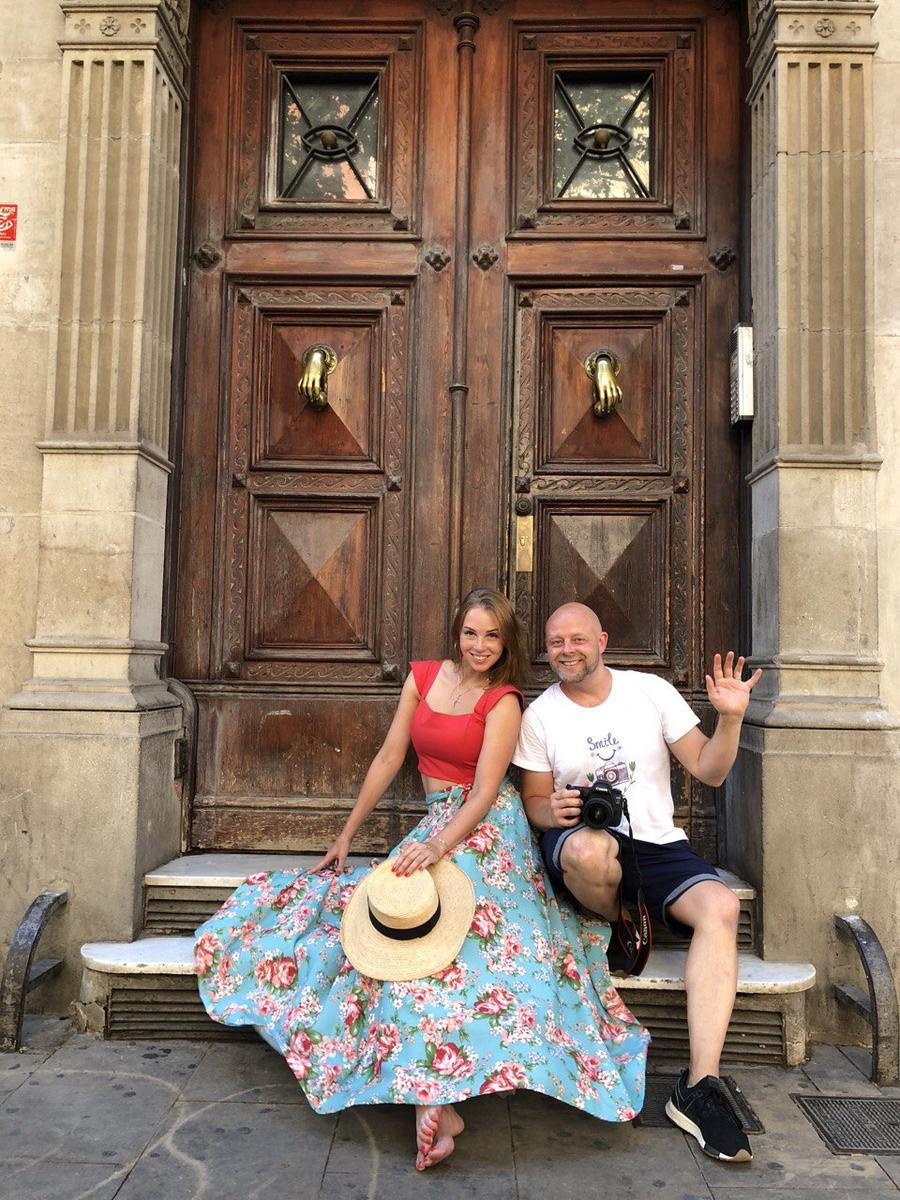 Игорь Воробей и Полина Диброва в Испании