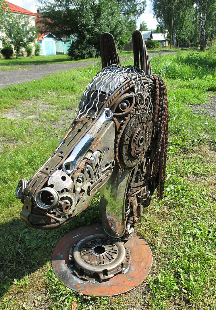 Скульптуры в стиле стимпанк от Сергея Панкова