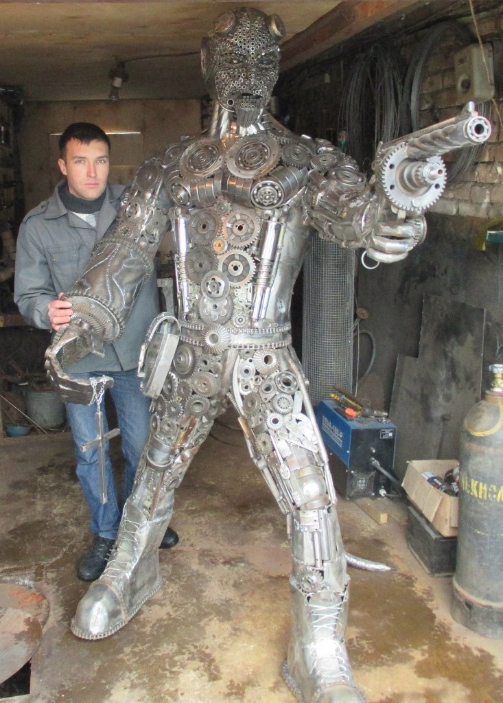 Скульптуры в стиле стимпанк от Сергея Панкова