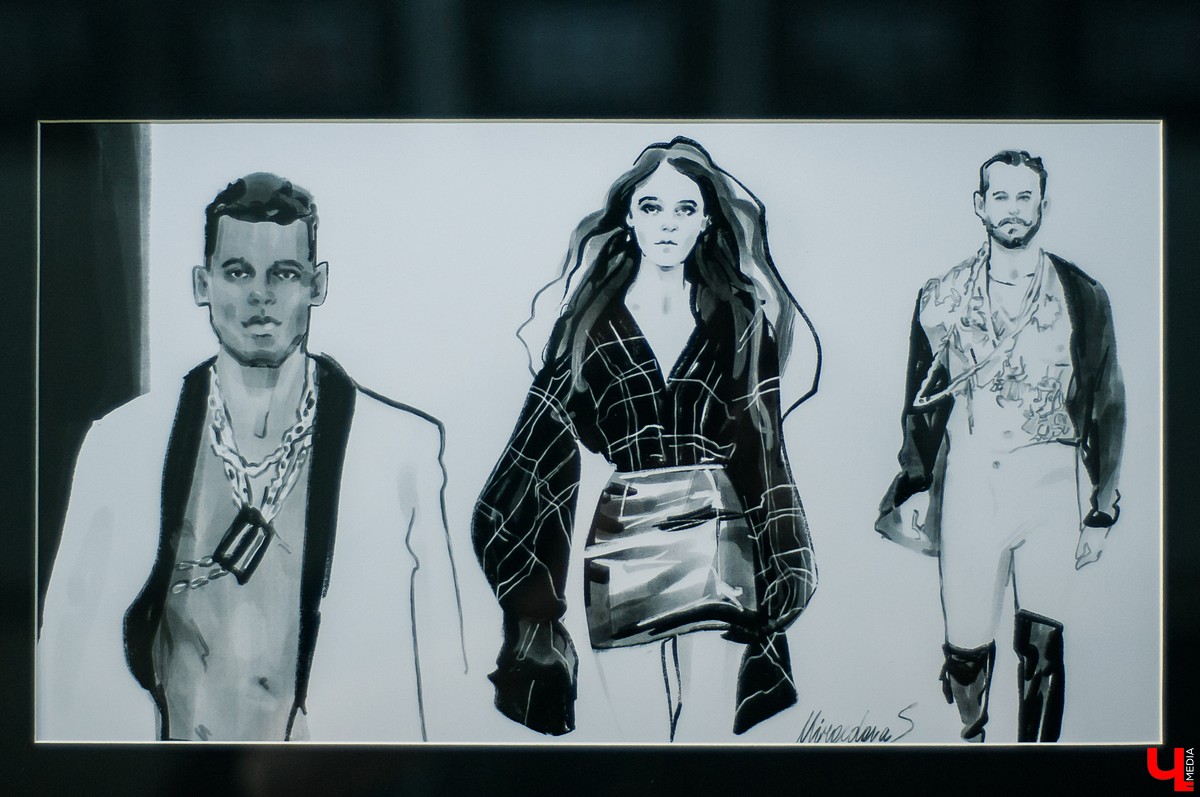 Иллюстратор Софья Мироедова открыла во Владимире выставку фэшн-скетчей. Ее вдохновили работы Рене Грюо, Дэвида Даунтона и Стины Персон.
