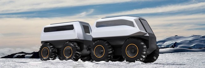 Во Владимире разработали беспилотный вездеход. Его называют полярным автобусом и будут тестировать на Севере до конца 2019 года.