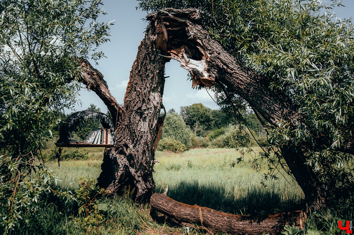 Под Владимиром прошел фестиваль ленд-арта “Чисто поле”. Участники жили там всю неделю и создали арт-объекты на берегу Клязьмы.