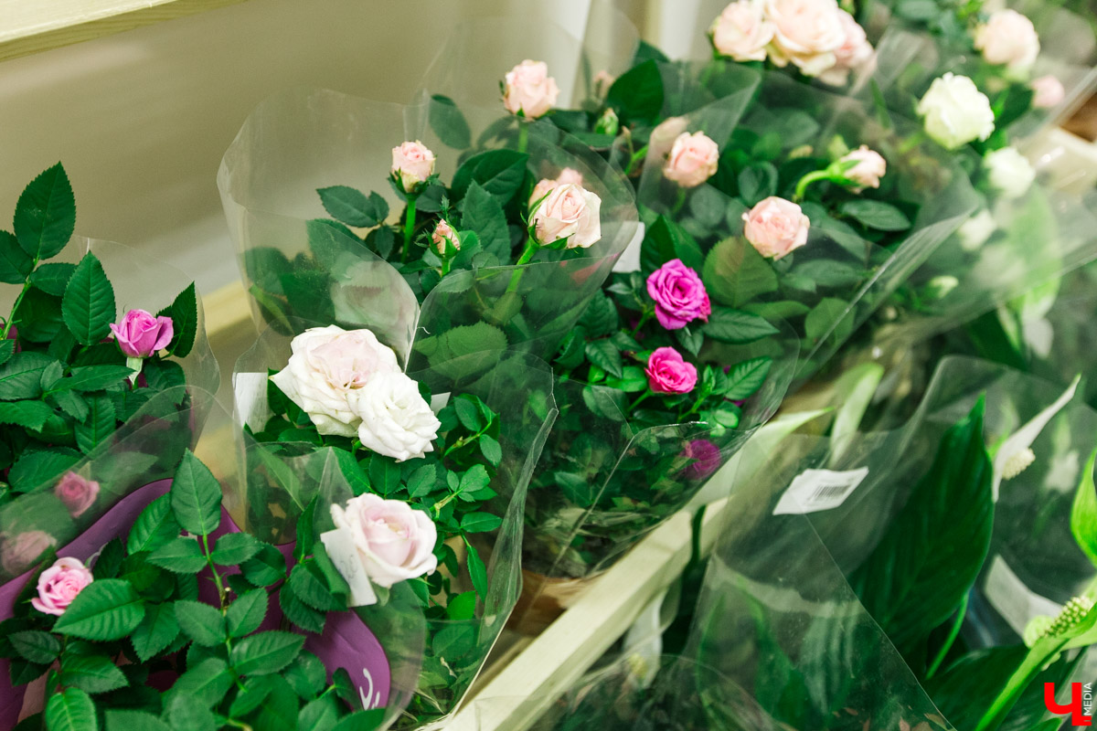 Во Владимире открылся магазин цветов Юлии Красновой. Главные достоинства - самый большой в области холодильник, низкие цены и прямые поставки экзотических цветов.