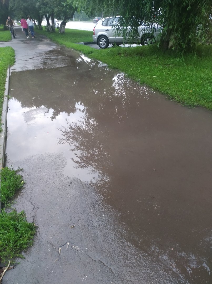 Летом 2019-го Владимир несколько раз затапливало. Во время ливней вода не уходит с дорог и тротуаров, образуются глубокие лужи. Фотограф Светлана Федорова нашла способ заявить о проблеме креативно