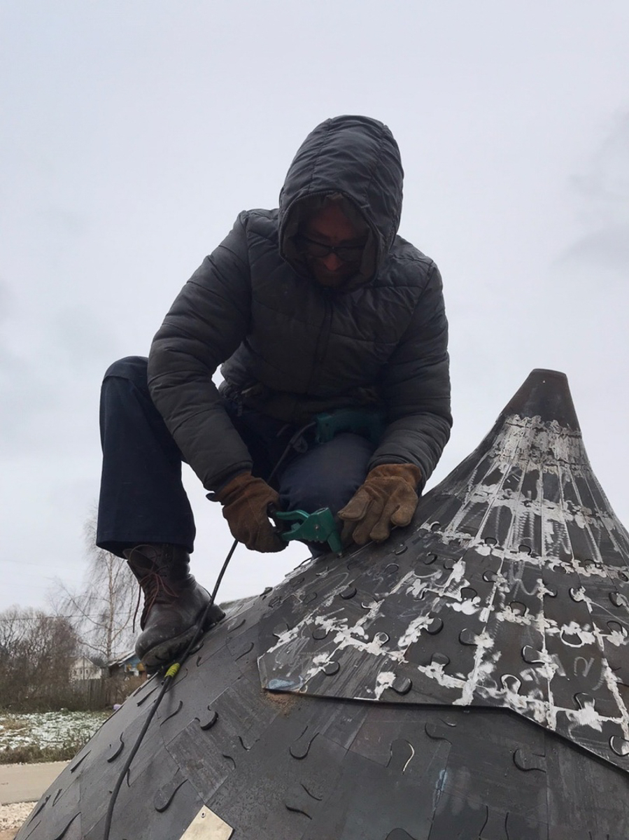 В рамках проекта “Культурный след” в селе Лыково Юрьев-Польского района установили арт-объект