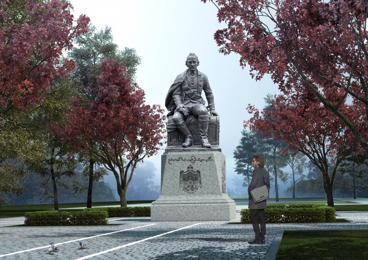 Памятник Суворову установили в родовом имении полководца - селе Кистыш Суздальского района. Но торжественное открытие скульптуры решили отложить до весны