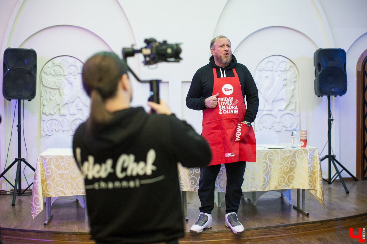 Шеф Ивлев во второй раз проведет конкурс “Оливье” и Селедки под шубой” во Владимире. Знаменитый повар вернется в город 15 декабря