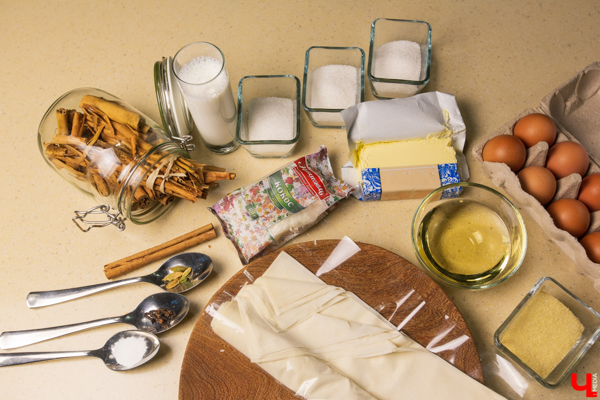 Шеф Орловский и модельер Рязанова соединили цейлонскую экзотику и греческий классический десерт в студии Roulet