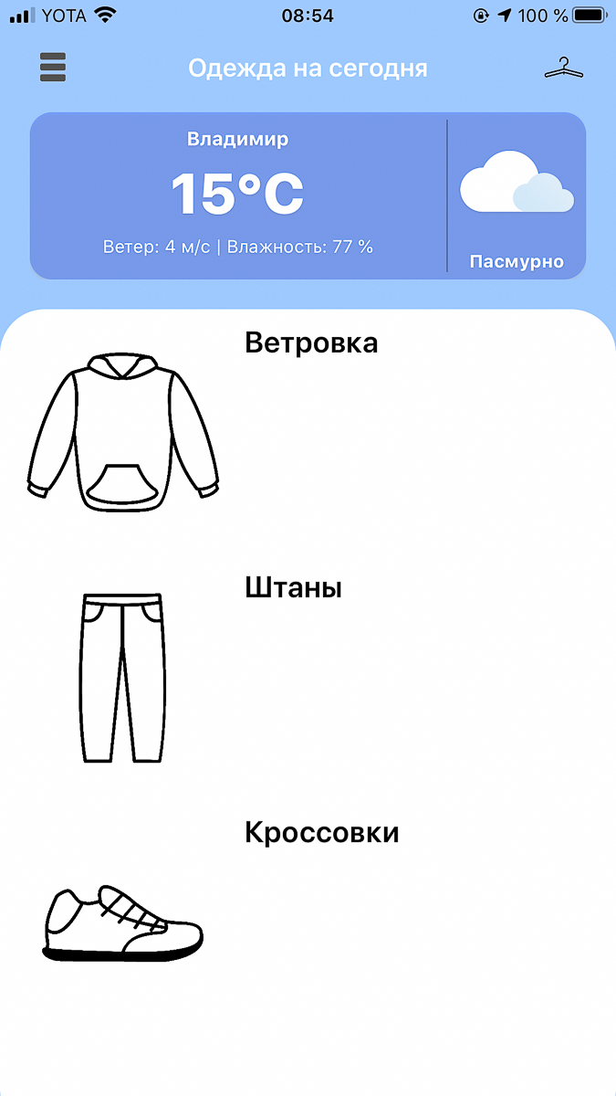 Адаптируемся к владимирскому изменчивому климату с помощью новых мобильных приложений, которые генерируют образы в соответствии с погодой
