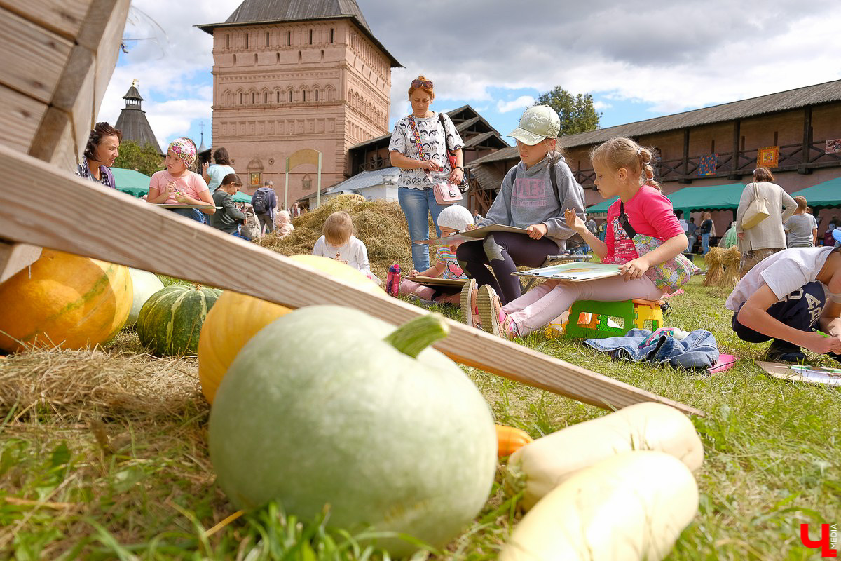 На праздник собрались и местные жители, и гости Суздаля. Несмотря на уходящее лето, это первое официальное событие ВСМЗ на открытом воздухе