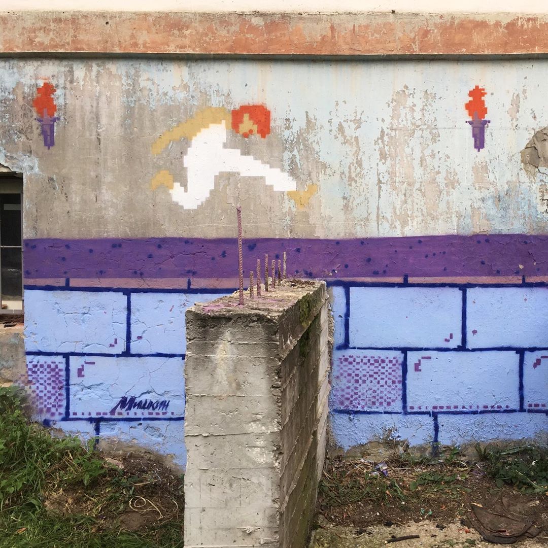 Владимирская стена памяти Виктора Цоя обзавелась фирнальным рисунком, выполненным столичным художником Виталием Борисовым