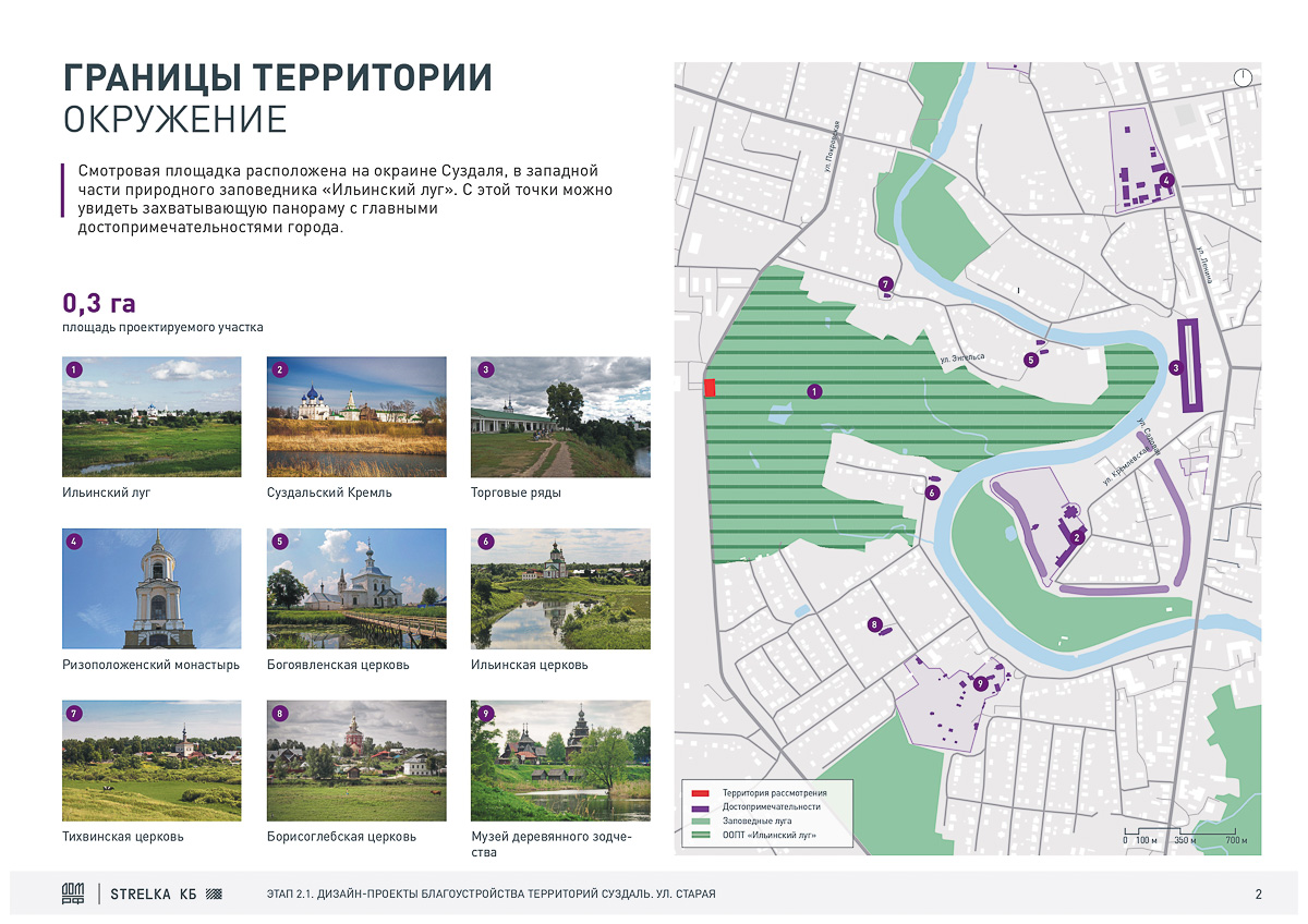 Продолжается подготовка Суздаля к 1000-летию. КБ “Стрелка” и ДОМ.РФ обсуждают с жителями города создание шести пешеходных зон