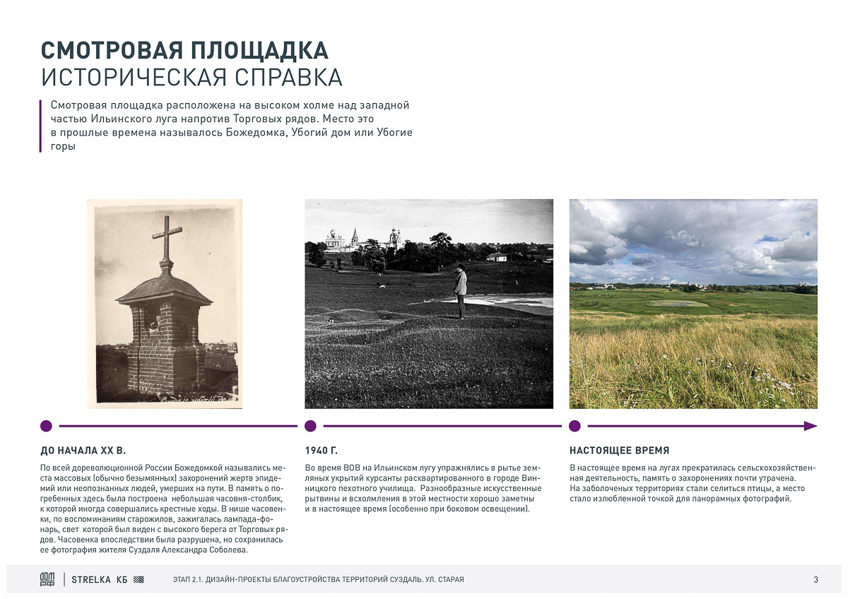 Продолжается подготовка Суздаля к 1000-летию. КБ “Стрелка” и ДОМ.РФ обсуждают с жителями города создание шести пешеходных зон