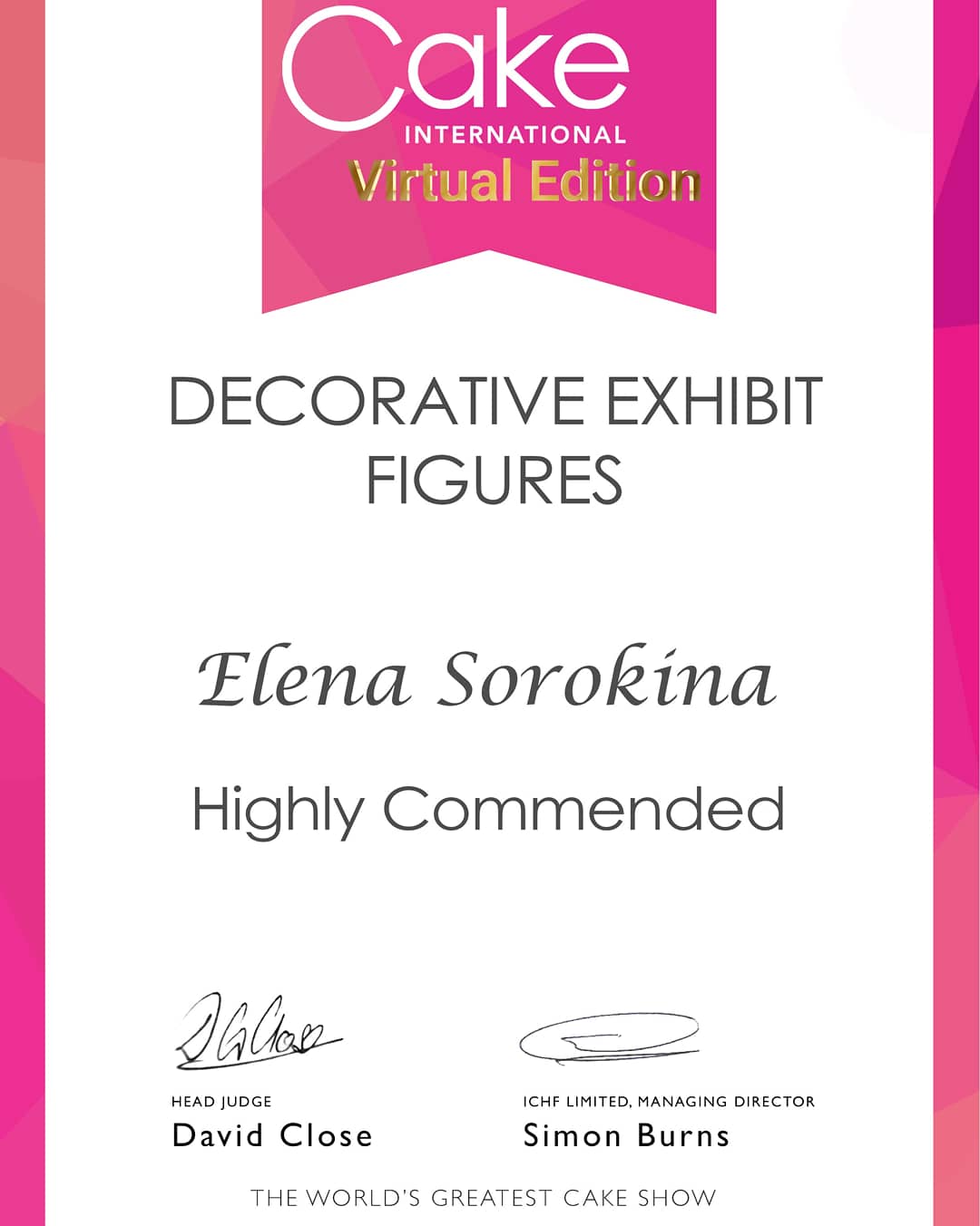 Как много все-таки умельцев в нашем крае. В Александрове, например, живет кондитер, которая не так давно взяла первое место на лондонском конкурсе «Cake International».