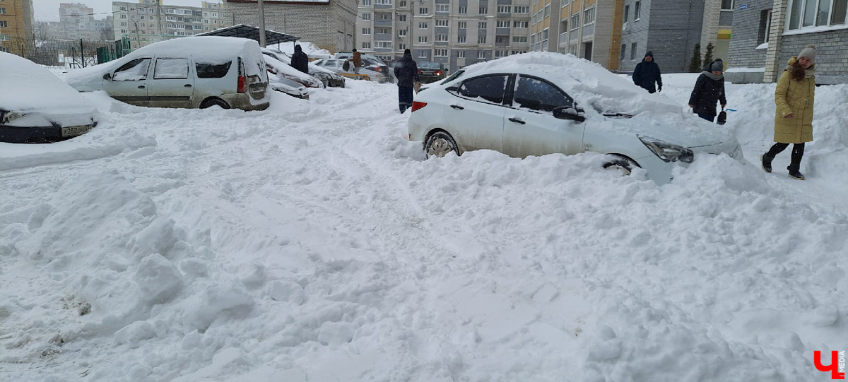 По пояс в снегу ждем такси за 500 рублей. Во Владимире за пару дней выпала месячная норма осадков. Как город справился (или не справился) с ненастьем: истории, впечатления, фото.