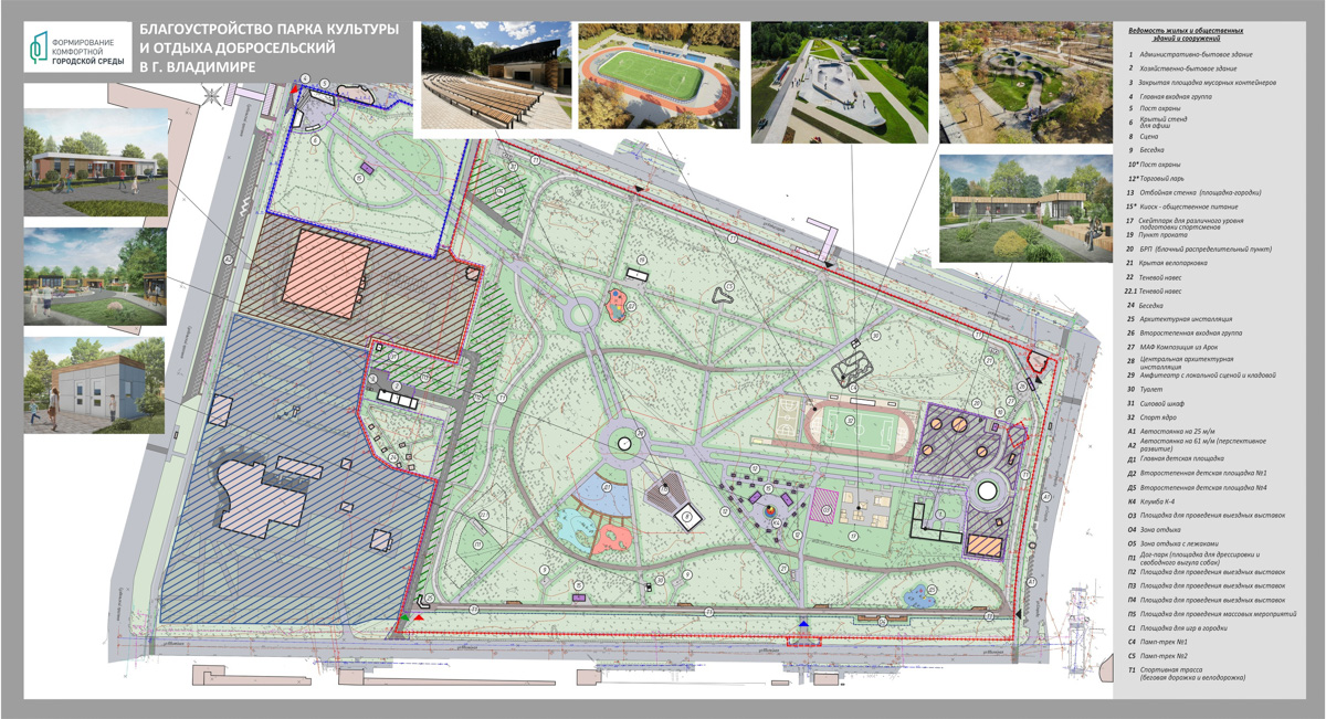Парк «Добросельский» ждет второй этап реновации. Каким он будет? Решат владимирцы. Но это не все! Судьбоносные решения примут также о садах за ДТЮ, Загородном парке и стадионе «Торпедо».