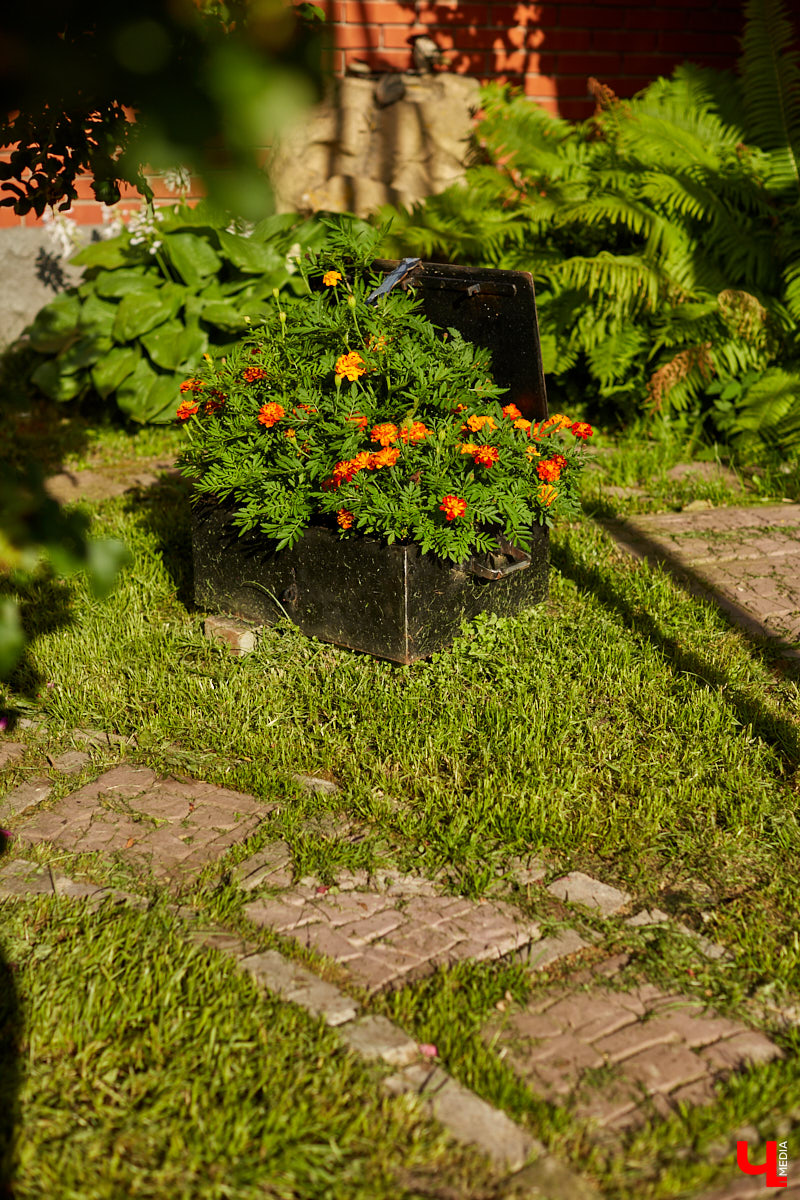 Не так давно «Ключ-Медиа» рассказывал о первом частном доме во Владимирской области, особняке галеристов Лобовых в Юрьевце. Авторские инсталляции членов семьи, диковинные заморские сувениры и созданные знакомыми художниками работы украшают его внутренности, а давно забытый огород представляет собой творческий сад. Куда ни посмотри - разномастные металлические силуэты, причем некоторые из них имеют прикладной характер.