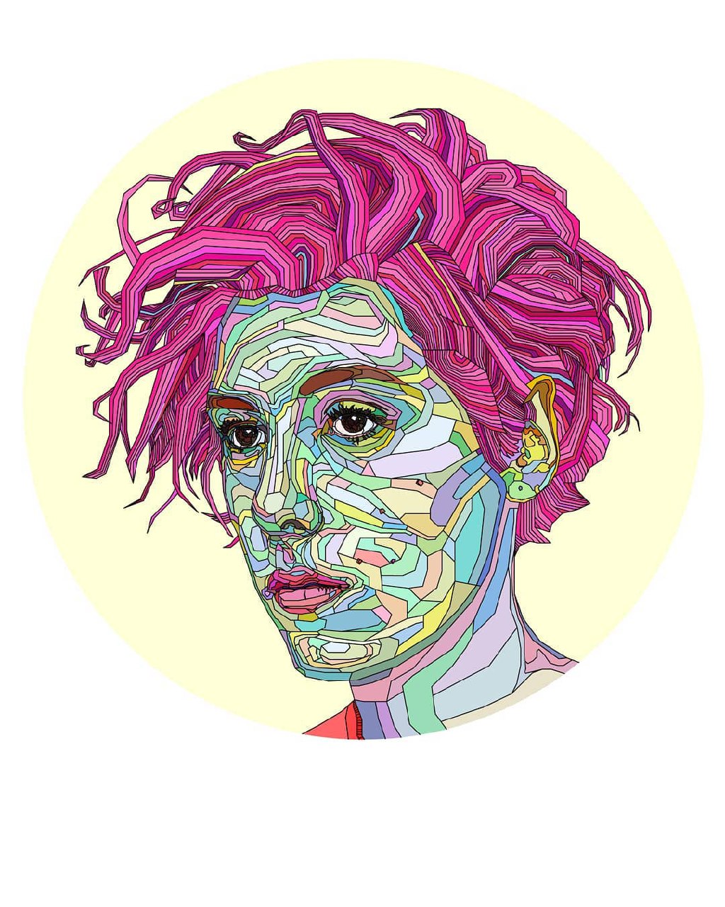 Взгляд изнутри: московский участник владимирского фестиваля уличного искусства, который открылся в прошлые выходные, поделился своим мнением о масштабном ивенте и рассказал «Ключ-Медиа» о своих витражных портретах Дорна, Земфиры и Монеточки.