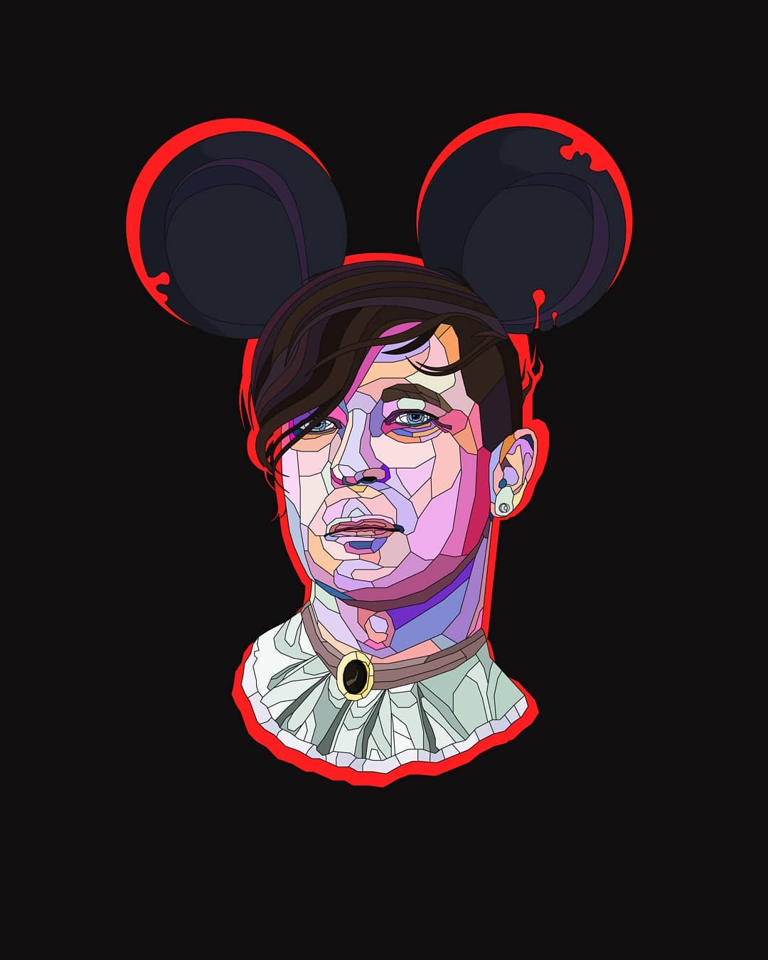 Взгляд изнутри: московский участник владимирского фестиваля уличного искусства, который открылся в прошлые выходные, поделился своим мнением о масштабном ивенте и рассказал «Ключ-Медиа» о своих витражных портретах Дорна, Земфиры и Монеточки.