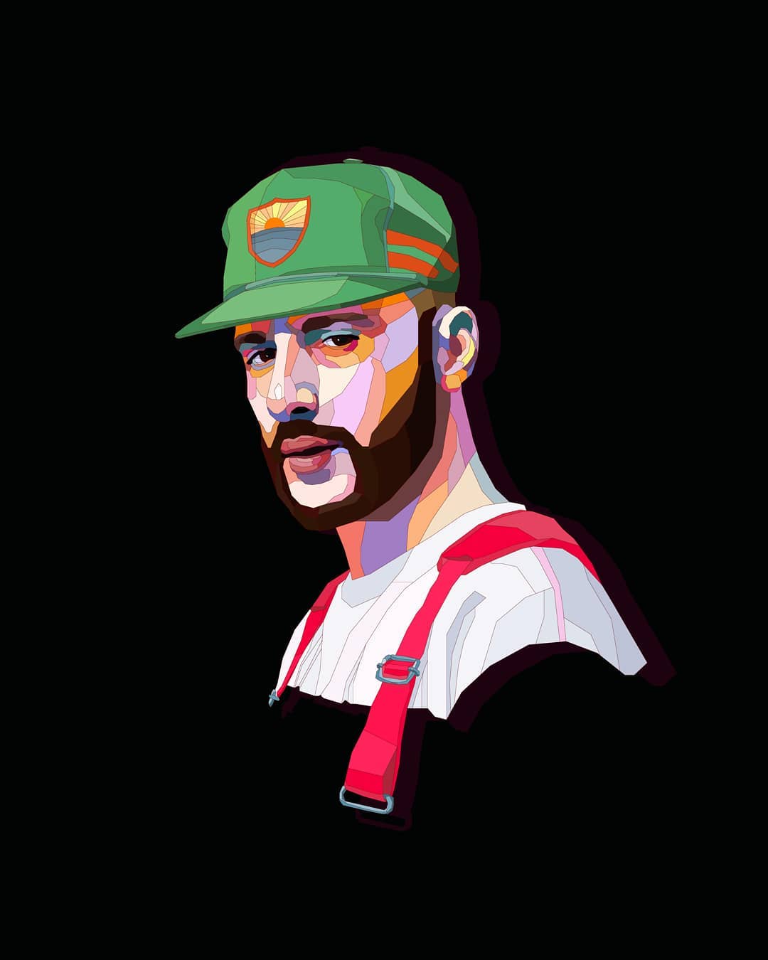 Взгляд изнутри: московский участник владимирского фестиваля уличного искусства, который открылся в прошлые выходные, поделился своим мнением о масштабном ивенте и рассказал «Ключ-Медиа» о своих витражных портретах Дорна, Земфиры и Монеточки.