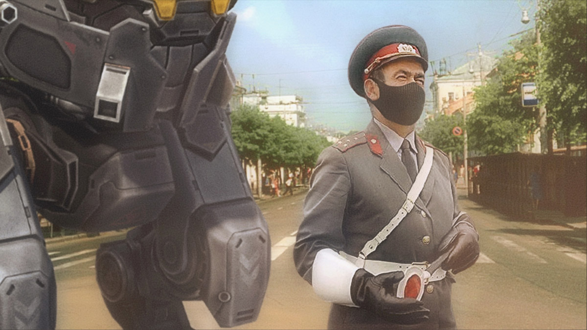 Ретро в стиле блокбастера, или Как советский инженер-супергерой Антон Старков создал удивительный костюм, а владимирский фотограф Вадим Аксёнов заснял происходящее на камеру.